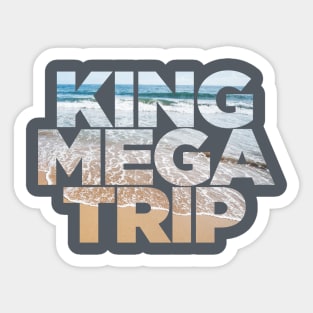 King Megatrip Neo Logo (beach) Sticker